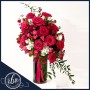 Elegance in Hot Pink - Topaz Roses Flower Arrangement