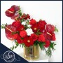 Luxurious Red Anthurium, Rose & Gerbera Flower Arrangement