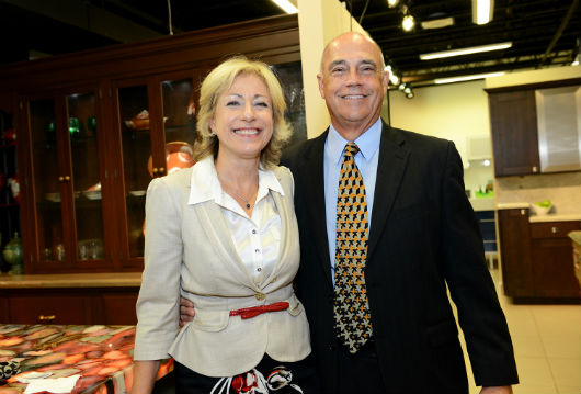 Lynne Wines President  CEO of First Southern Bank with Bill Kelley. 