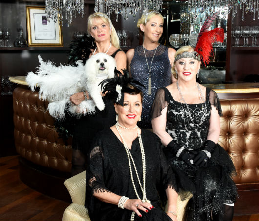 Susan Gaddis, seated with Christine Forman, Margaret Meldeau and Lori Sisko