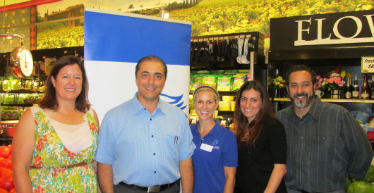 (L to R): Mandy DeBord, Equine-Assisted Therapies of South Florida; John Alfano, Doris Italian Market & Bakery; Justine Morgan, Equine-Assisted Therapies of South Florida; Jacqueline Alfano, Doris Italian Market & Bakery; Gary Mulé, Doris Italian Market & Bakery