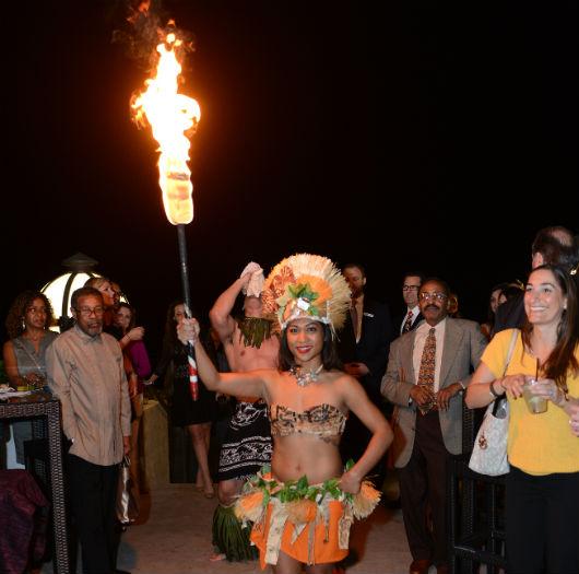 Polynesian Dancers at Broward Health VIP Announcement Party