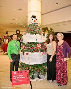 Young Professionals of Covenant House won the coveted Judge’s Choice Award during the 2013 HANDY’s Festival of Trees with their unique Frost-Tree the Snowman design